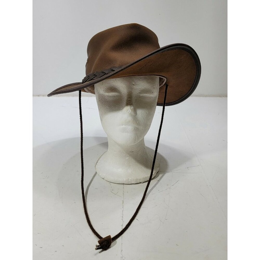 Rocky Mountain Outback RMO Leather Hat Western Brown Braided Made in Australia